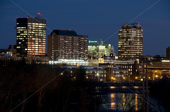 Manchester Skyline At Night